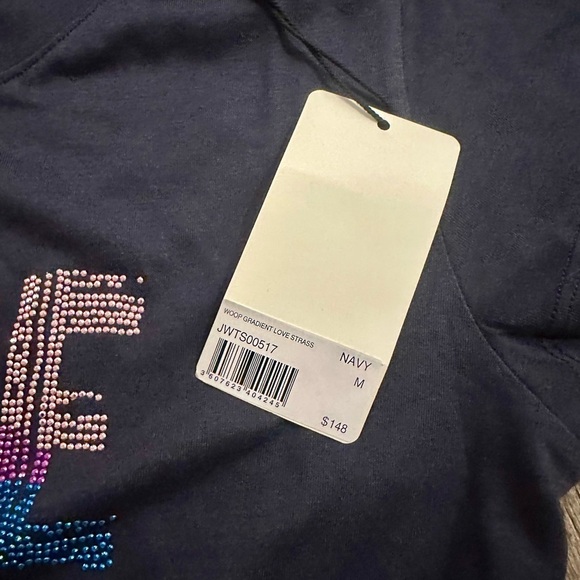 Zadig & Voltaire Woop Gradient Love Tee Shirt. - Picture 3 of 3